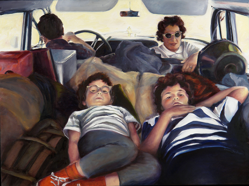 1963 Road Trip , painting by Francene Christianson