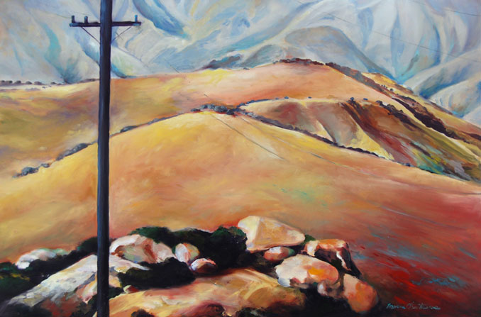 California landscape painting by Francene Christianson