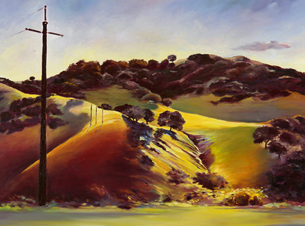 Passing View, landscape painting by Francene Christianson