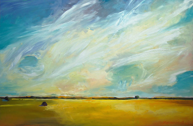 Prairie Sky original landscape painting by Francene Christianson