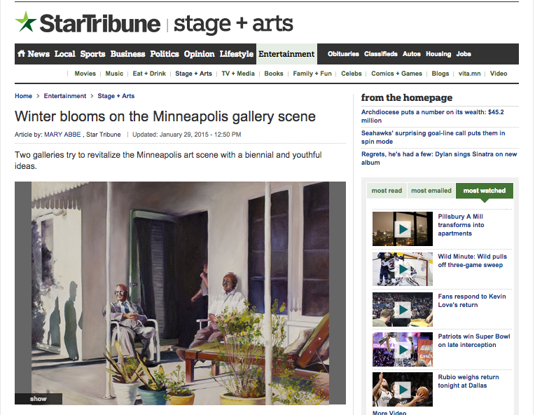 Mary Abbe review of Francene Christianson in the Star Tribune