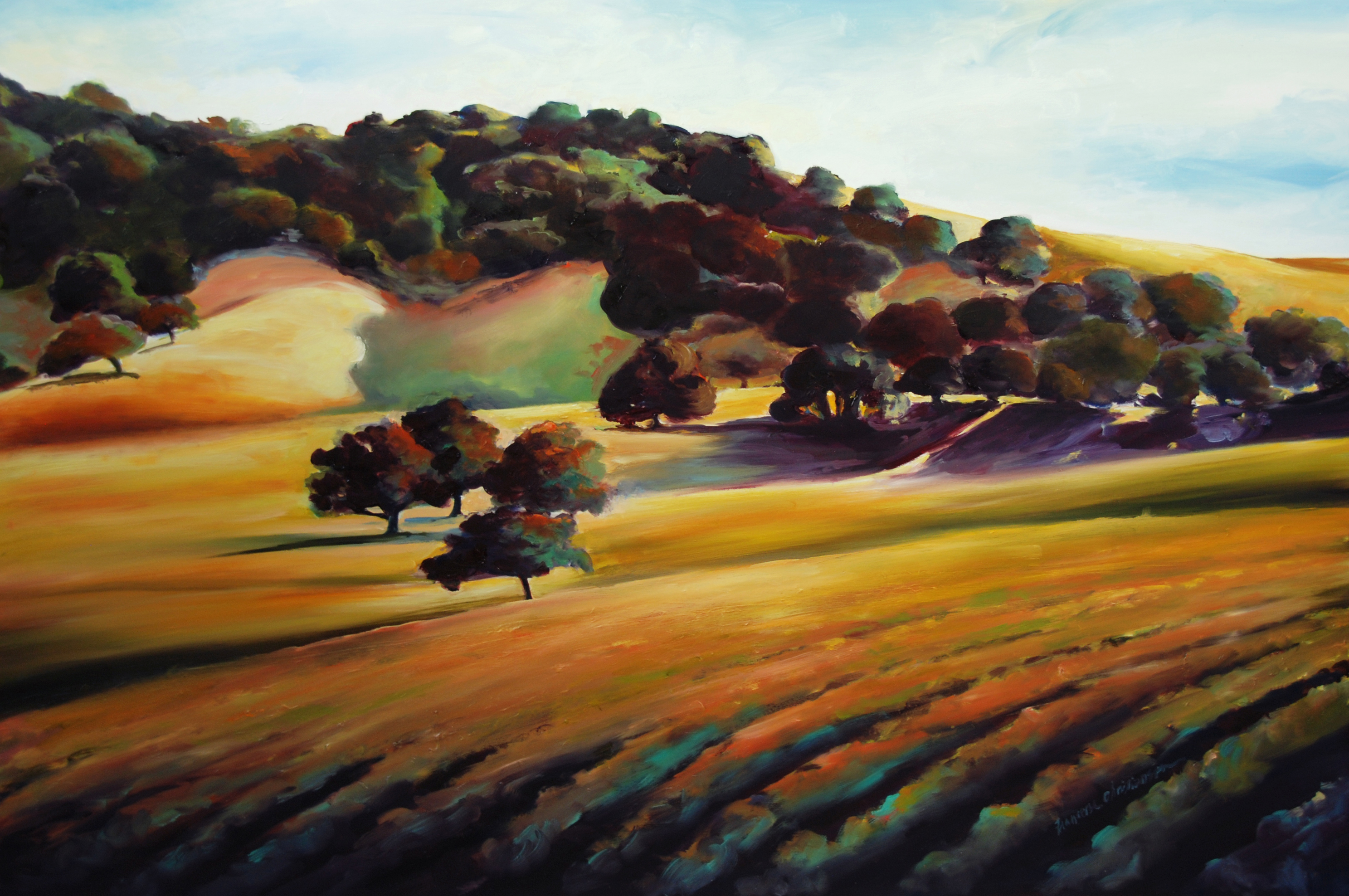 landscape painting by Francene Christianson