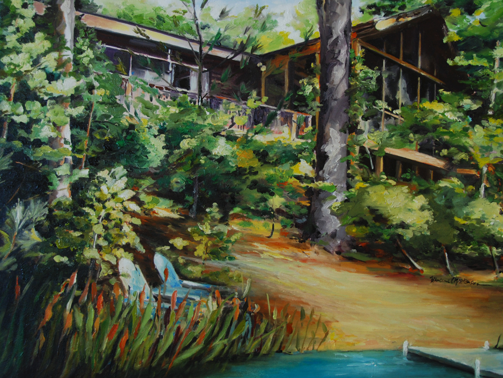 Cabin in Michigan  oil painting by Francene Christianson