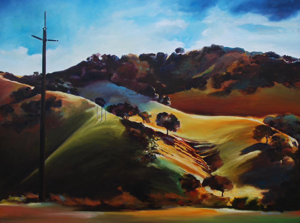 Landscape painting by Francene Christianson