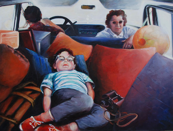 Road Trip to Yosemite oil painting by Francene Christianson 