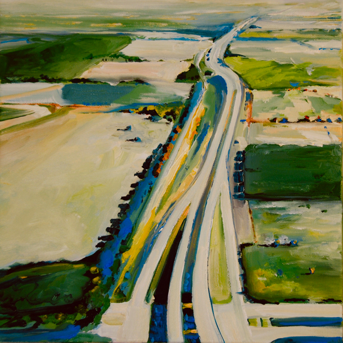 Above Texas original oil painting by Francene Christianson