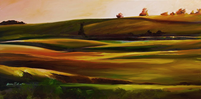 Before the Harvest original oil painting by Francene Christianson