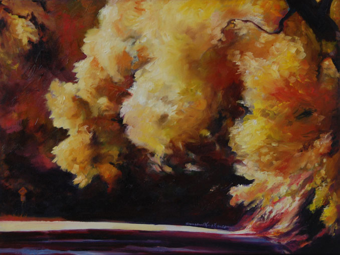 original landscape painting by Francene Christianson Napa Sonoma landscape