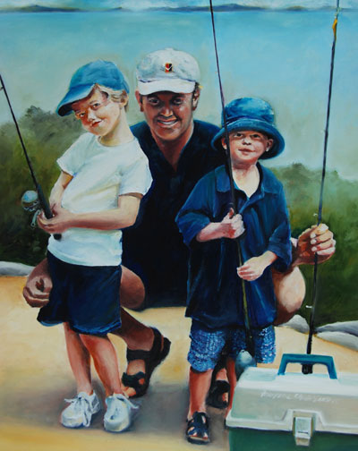 Francene Christianson will paint your family portrait