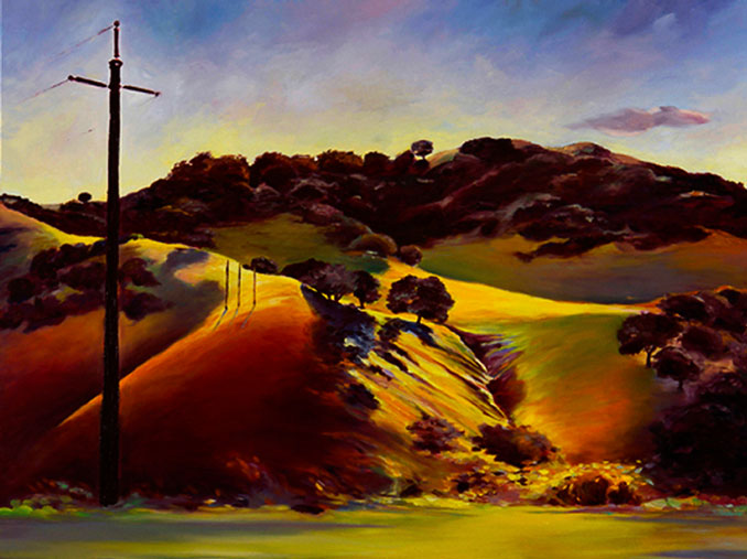 Passing View, landscape painting by Francene Christianson