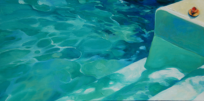 Saturday Morning pool original oil painting by Francene Christianson