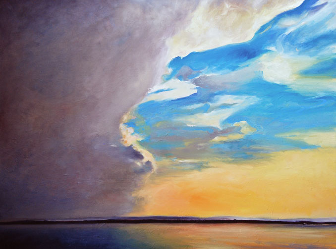 Francene Christianson will paint your view Italian landscape vacation photo