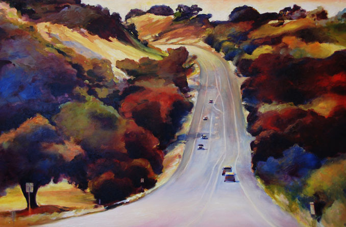landscape painting by Francene Christianson