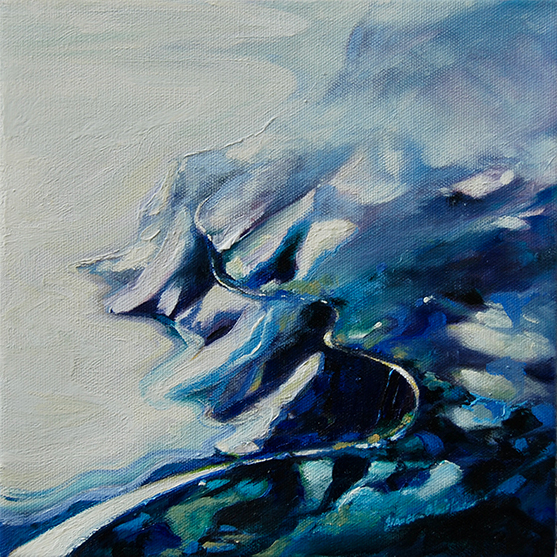 Up the Coast of california original oil painting by Francene Christianson
