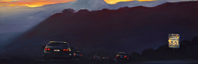 Ventura Highway original oil painting by Francene Christianson