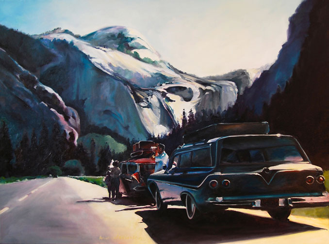 oil painting of Yosemite Skyline by Francene Christianson