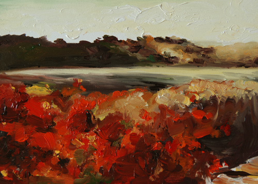 Landscape painting of Old Fronenac Monnesota by Francene Christianson