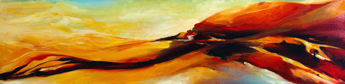 Glaze landscape by Francene Christianson Central Coast California